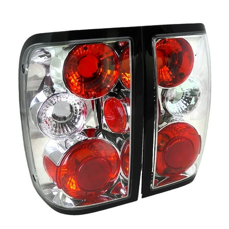 Spec D Tuning 1993 1997 Ford Ranger Euro Tail Lights Brake Lamps Spec D Tuning 1993 1997 Ford Ranger Euro Tail Lights Brake Lamps Chrome 93 94 95 96 97 Left Right