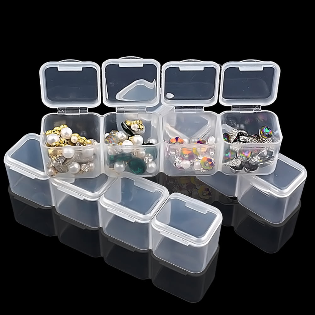 Storage Box Jewelry Organizer 28 Compartment Container Beaded Sort Holder Home 