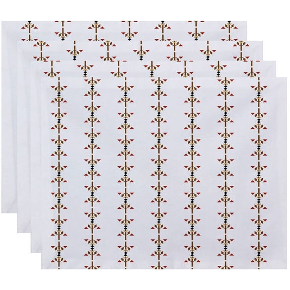 Simply Daisy 18" x 14" Jodhpur Stripe Stripe Print Placemats, Set of 4
