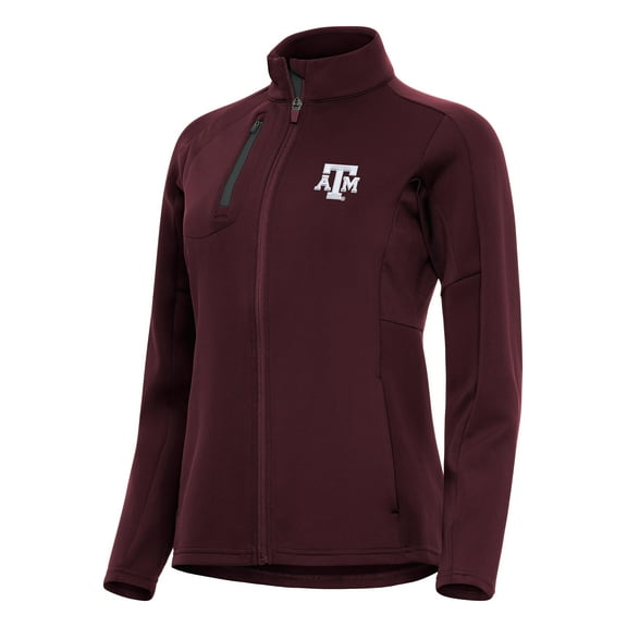 Women's Antigua Maroon/Graphite Texas A&M Aggies Generation Full-Zip Jacket