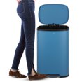 thumbnail image 6 of Connor Rectangular 13.2 Gallon (50L) Trash Can with Soft-Close Lid and FREE Mini Trash Can, Bright Cobalt Blue, 6 of 10