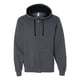 thumbnail image 1 of Fruit of the Loom - Sudadera con capucha de forro polar Sofspun para hombre, cremallera completa, carbón jaspeado, Fruit of the Loom  SF73R, 1 of 1