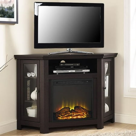 Union Rustic Rena Corner 48 Tv Stand With Fireplace Walmart Com