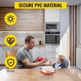 thumbnail image 1 of Mantel de PVC transparente VEVOR cubierta impermeable para mesa 42 x 72 pulgadas protector de escritorio, 1 of 9