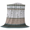 thumbnail image 6 of Brown Geometric Blanket Soft Cozy Warm Throw Blanket for Couch, Plush Fuzzy Flannel Fleece Blankets for Sofa, Stripes Boho Spring Flowers Pastoral Country Bed Blankets Gifts for Men, 50"x60", 6 of 9