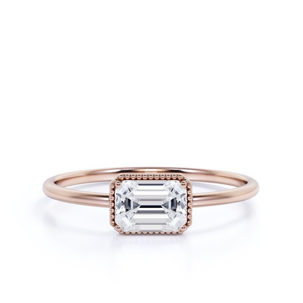 Featured image of post Recipe of Simple Emerald Cut Engagement Rings