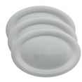 thumbnail image 5 of VeZee's Hanna K. Signature 18.5 X 14.25 inches White Oval Serving Trays, Sleek & Disposable Serving Platter, Perfect for Parties, Events, Entertaining, Catering.:6CT, 5 of 5