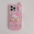 thumbnail image 3 of Sanrio Hello Kitty Kuromi Melody Pochacco Cinnamoroll accesorios maquillaje espejo funda de teléfono para Iphone 11 12 13 14 15 Pro Max, 3 of 5