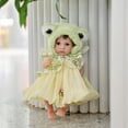 thumbnail image 2 of Reborn Baby Doll Cloveray, vinilo de 12 pulgadas con sombrero de rana, 2 of 6