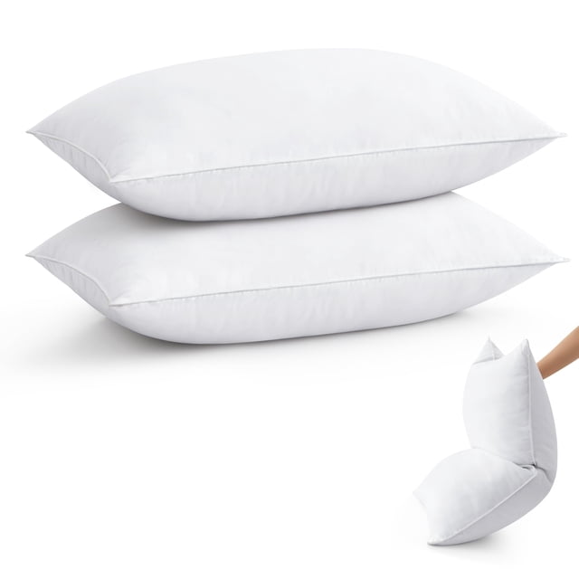 Almohada Puredown King Size, paquete de 2 unidades, con plumas de ganso suaves