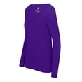 thumbnail image 4 of Natural Uniforms Women's Long Sleeve Scoop-Neck T-Shirt Under Scrub (Purple, X-Small), 4 of 5