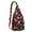 Red, variant on Waterproof Hiking Backpack Sling Bag for Women – Lightweight Crossbody Bag with Adjustable Strap, Multipurpose Chest Bag for Travel & Outdoor Adventures – Mandala Zen Geometric Design