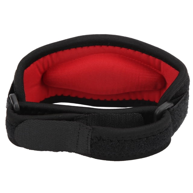 Codera elástica ajustable para codo de tenista, de seguridad deportiva, para aliviar el dolor en baloncesto, color rojo