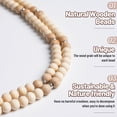 thumbnail image 5 of Januofit Lanyards for Id Badges for Women, Cute Teacher Lanyard with ID Holder and Retractable Badge Reel for Keys, Wooden Beaded Keychain Lanyard, 5 of 7