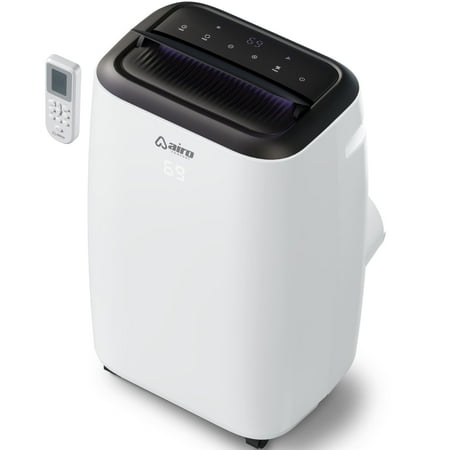 14,000 BTU (10,000 BTU DOE) Portable Air Conditioner Cools 700 Sq. Ft. with Dehumidifier and LCD Remote in White