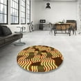 thumbnail image 4 of Ahgly Company Machine Washable Indoor Rectangle Transitional Metallic Gold Area Rugs, 2' x 3', 4 of 7