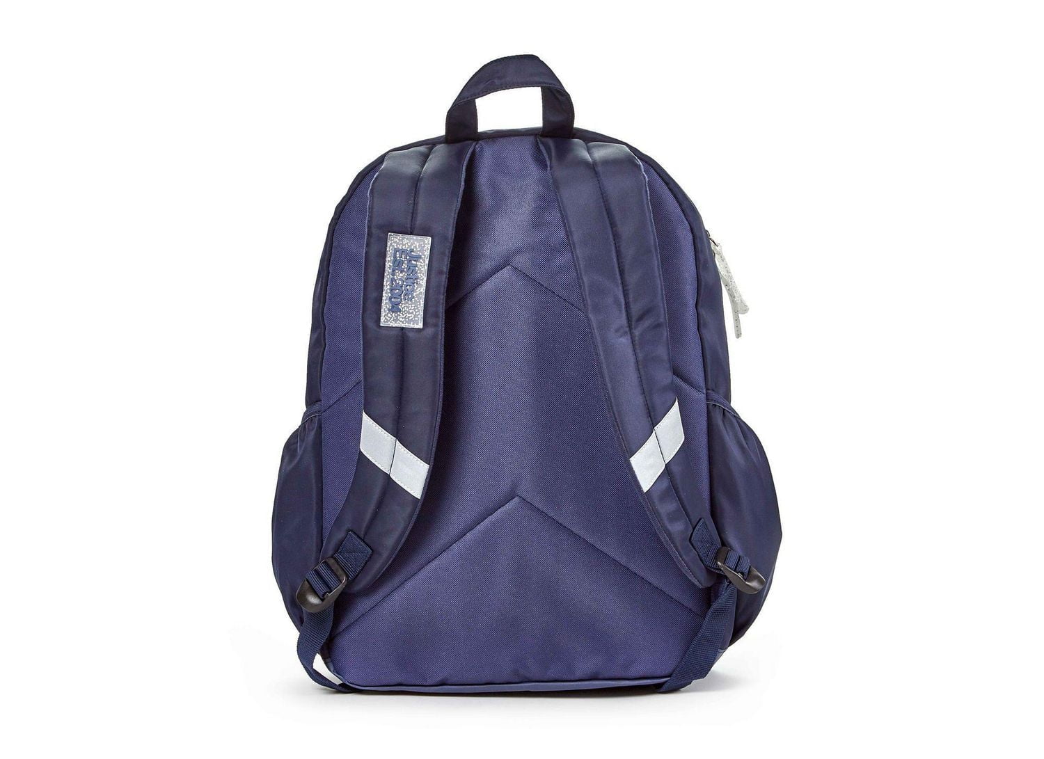 Justice™ Brand Girls Nylon Multi Compartment 17” Backpack With Glitter Logo And Zipper Pulls