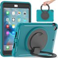 thumbnail image 1 of Case de tabletas para iPad Mini 1/2/3, cubierta protectora a prueba de golpes de servicio pesado con soporte giratorio de 360 grados Ikkle iPad mini 1/2/3, 1 of 10