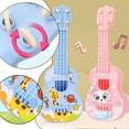 thumbnail image 3 of Cute Guitar for Kids Ages 5-9,Kids Guitar Acoustic,Kids Toy Classical Ukulele Guitar Musical Instrument,4 String Children's Guitar Musical Instruments Perfect for Guitar Beginner C7K3, 3 of 6