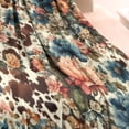 thumbnail image 3 of Pioneer Flower Floral Print Pattern Blanket,Comfortable Soft Flannel Throw Blanket,All Season,Warm Lightweight Blankets for Sofa Bed Couch Living Room Chair,30"x40", 3 of 4