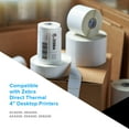 thumbnail image 4 of Zebra 4 x 1 in Direct Thermal Paper Labels Z-Perform 2000D Permanent Adhesive Shipping Labels - 1 in Core - 6 Rolls, 4 of 7