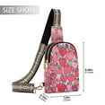 thumbnail image 2 of FORMRS Womens Crossbody Sling Bag Travel Daypack Shoulder Chest Backpack, Sweet Strawberry, 2 of 7