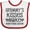 White and Red, variant on Inktastic Grammy Kisses for Granddaughter Girls Baby Bib
