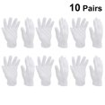 thumbnail image 2 of EeaseMX 10 pares de guantes de algodón gruesos y transpirables para trabajo, guantes de trabajo industriales, guantes de etiqueta para fiestas, talla XL (blancos), 2 of 7
