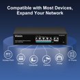 thumbnail image 3 of Conmutador PoE VIMIN 5 puertos Gigabit 4 PoE+ 1 enlace ascendente 72 W 802.3af/at, 3 of 8