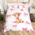 thumbnail image 2 of Erosebridal Housse de Couette Mignonne Cerf Simple, Housse de Couette Animal Kawaii Simple, Décoration Style Princesse, Réversible 2 Pcs (Sans Couette), 2 of 7
