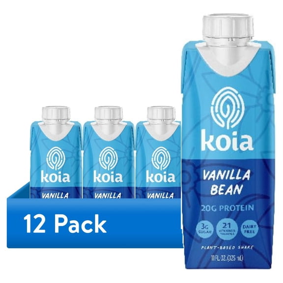 Koia Vanilla Bean Protein Nutrition Shake, 11oz Ready to Drink