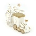 thumbnail image 4 of Tren de juguete Tren de madera Juguete de Navidad Tren de juguete Tren de Navidad Tren de juguete Decoración Decoración de Navidad JugueteMini decoración de tren de Navidad de 4 secciones Mgaxyff No, 4 of 5