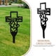 thumbnail image 5 of Estaca de cruz de cementerio Estaca conmemorativa de hierro Estaca de cruz de patio Letrero Decoración de cementerio, 5 of 7