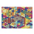 thumbnail image 1 of Colorful Cutting Board, Random Triangles Vibrant Composition Geometrical Modern Design, Decorative Tempered Glass Cutting and Serving Board, Large Size, Multicolor, by Ambesonne, 1 of 1