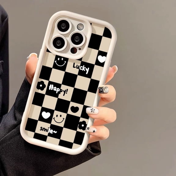 Plaid Pattern Full Body Protective Case for Apple iPhone 17 Pro Max, Shockproof Anti-Vibration Durable Cover with Elevated Camera Lens Protection