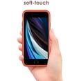 thumbnail image 4 of Silicone Case for iPhone SE 2nd Generation, iPhone 8 and iPhone 7, 4.7-Inch, Silky-Soft Touch Full-Body Protective Case, Shockproof Cover with Microfiber Lining (Spicy Orange), 4 of 7