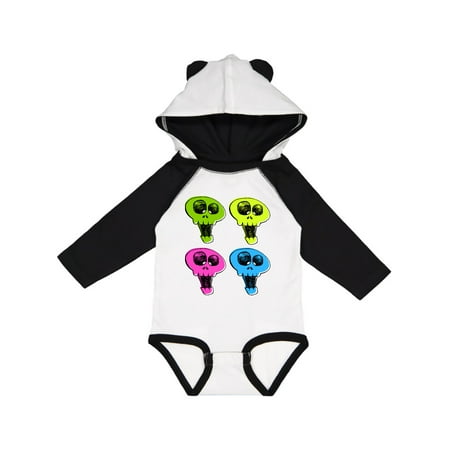 

Inktastic Bright and happy skulls Gift Baby Boy or Baby Girl Long Sleeve Bodysuit