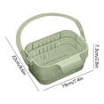 thumbnail image 3 of Hanging Sink Drain Basket Foldable Stretchable Kitchen Colander with Flip Cover Space Saving Food Strainer, Faucet Storage Rack Draining for Fruits Vegetables, 3 of 5