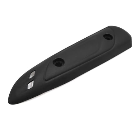 Unique Bargains Black Plastic Motorcycle Exhaust Pipe Heat Shield Guard Cover for Haojue