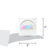 Lottie London Diamond Bounce Highlighter in Frosted Silver, Ultra-Fine Gel-Powder Highlight, 0.28 oz