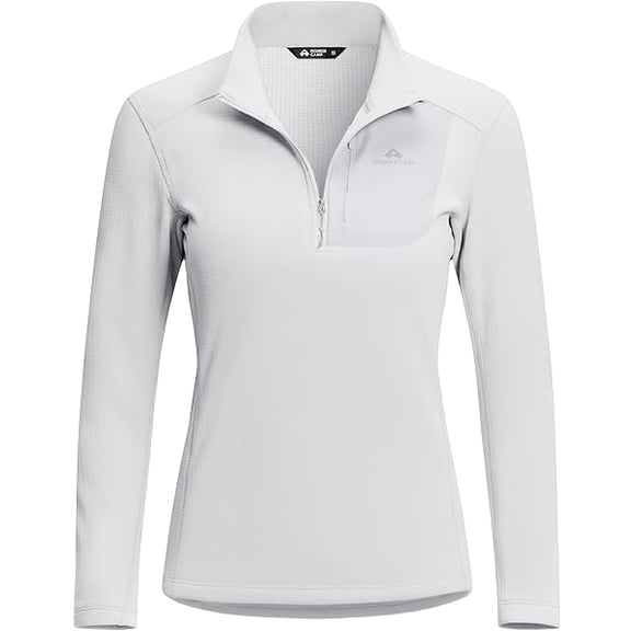 Quarter Zip Pullover Women Pioneer Camp Grid Fleece Lined