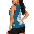 thumbnail image 3 of Gukieu Nurse Doctor Gnomes Print Women's Quick-drying Fitness Vest, Round Neck Sleeveless Fitness T-shirt, Suitable for Yoga, Sports-Large, 3 of 7