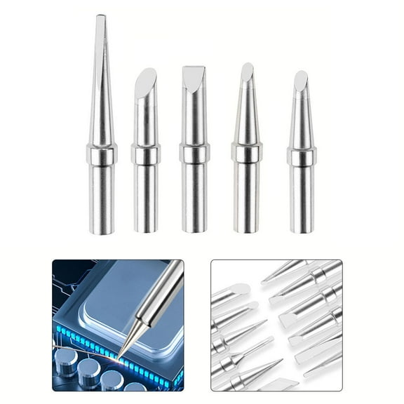 5 Pcs Set Replacement ET Soldering Iron Tips for Weller WE1010NA WESD51 WES50 51