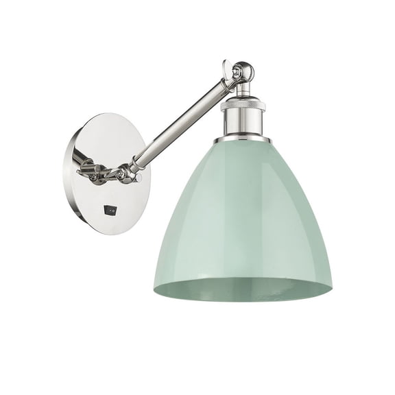 Innovations Lighting - Plymouth Dome - 1 Light Wall Sconce In Industrial