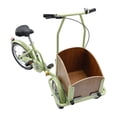 thumbnail image 6 of Tricycle Three wheel bike Trike, 16 Inch Wheels with Front Wood Cargo Rack for Small Pet, Dog, Cat and Beginners, Beige/Green, 6 of 14