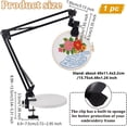 thumbnail image 2 of Embroidery Table Stand Kit 8~12mm Hole Hand Embroidery Stand Lap Folding Stitch Stands Clamp Hand Embroidery Hoop Holder 360 Rotated Stands, 2 of 6