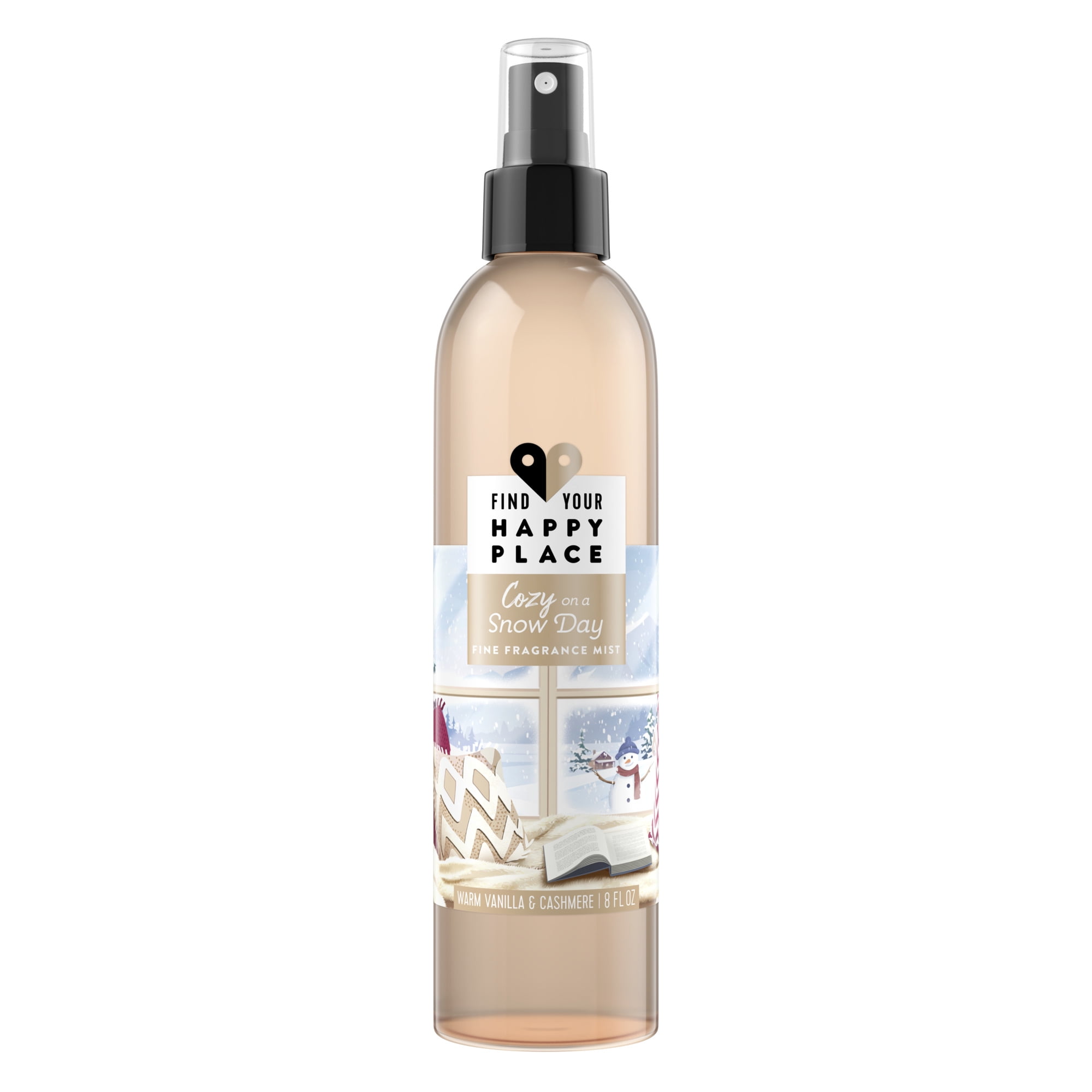 Find Your Happy Place Cozy on a Snow Day Unisex Body Spray, 8 Oz