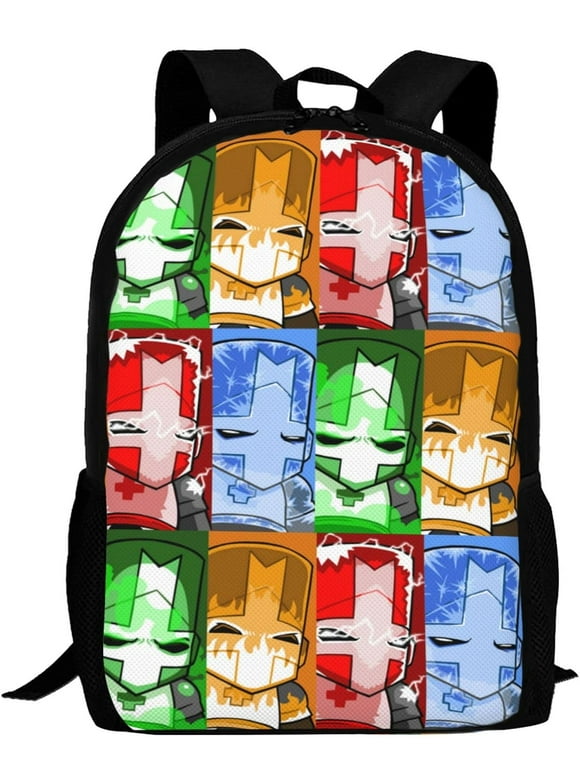 Castle cartoon crashers anime backpacks laptop backpack unisex cartoon double shoulder bag for camping travel daypack