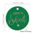 thumbnail image 6 of Inkdotpot Love Is Sweet Wedding Bottle Tag Real Rose Gold Foil Favor Hang Tags Pack Of 100, 6 of 7