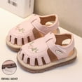 thumbnail image 2 of Fesfesfes Baby Boys and Girls Fashionable Casual Comfortable and Breathable Soft Soled Children's Sandals with Adhesive for Summer Beach and Outdoor Use(Pink,6-9 Months), 2 of 3